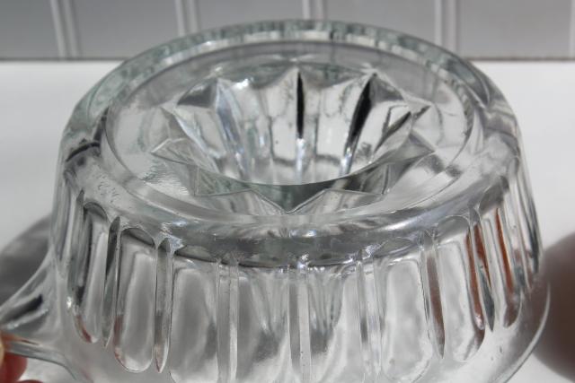 photo of vintage glass reamer, orange juicer sized for grapefruit or oranges #4