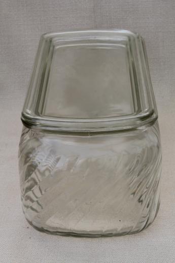 photo of vintage glass refrigerator jar, tea jar / water cooler for dispenser tap #4