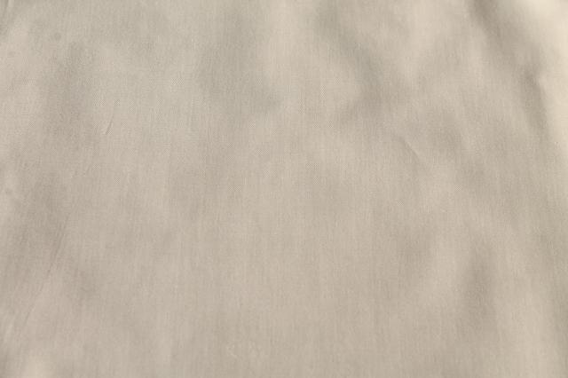 photo of vintage glazed polished cotton chintz fabric, plain ivory cream solid color #4