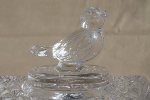 photo of vintage gold decorated Hofbauer lead crystal birds pattern trinket box #5