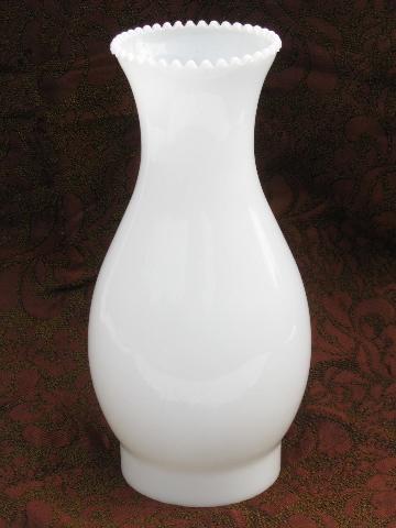 photo of vintage gone with the wind lamp, hand-painted globe milk glass shade #5