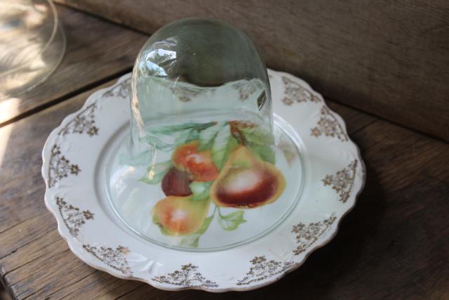 photo of vintage hand blown Mexican glass cloches, recycled bottle glass domes or bell jars #5