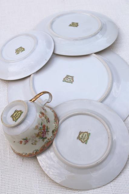 photo of vintage hand painted Made in Japan Esco fine china dinnerware, service for 8 #10