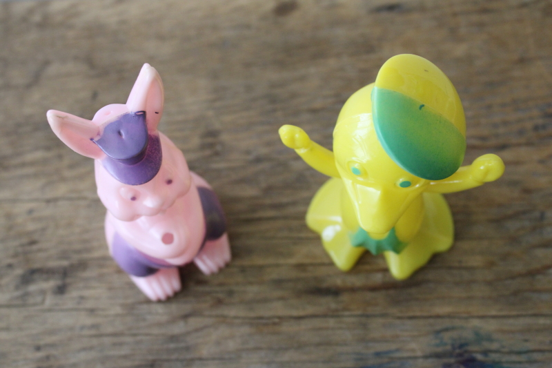 photo of vintage hard plastic Easter bunny & duck toys, Rosbro or Knickerbocker  #3