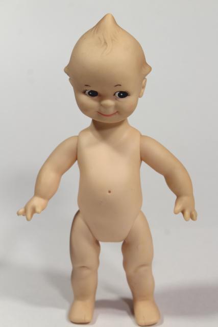 photo of vintage hard plastic baby dolls & kewpie dolls, cherub babies to dress in doll clothes #3