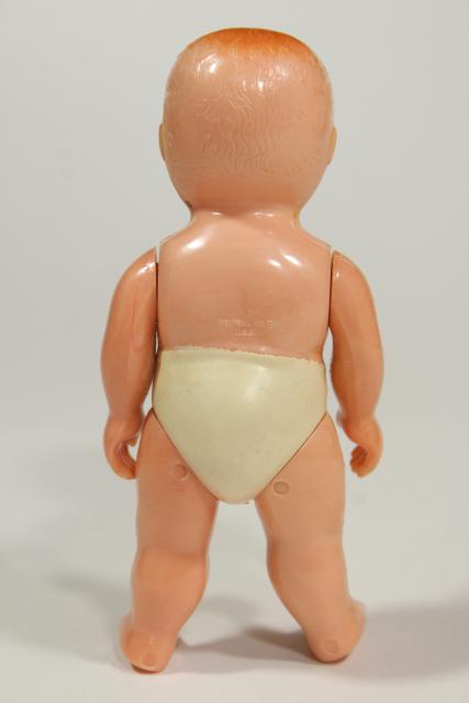 photo of vintage hard plastic baby dolls & kewpie dolls, cherub babies to dress in doll clothes #20