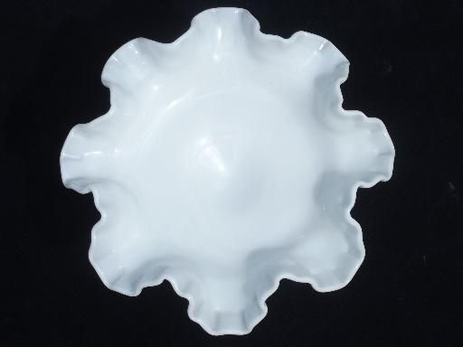 photo of vintage hobnail pattern milk glass compote bowl or candy dish #2