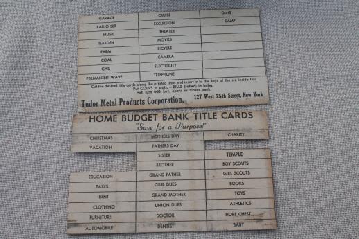 photo of vintage home budget bank, slotted metal money box, industrial style #2