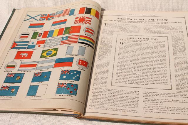 photo of vintage illustrated history of the Great War, 1919 book published by Woman's Weekly, WWI maps & photo #12