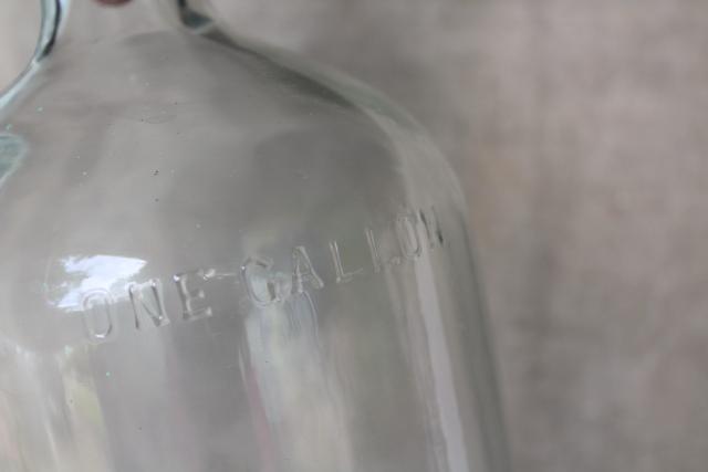 photo of vintage industrial lab glass, huge pharmacy chemical bottle Duraglas gallon jar #2