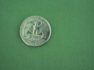 catalog photo of vintage jade green cotton quilting fabric, 36