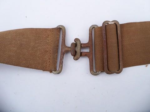 photo of vintage khaki-tan canvas hunter/shooter's belt w/shell loops #3