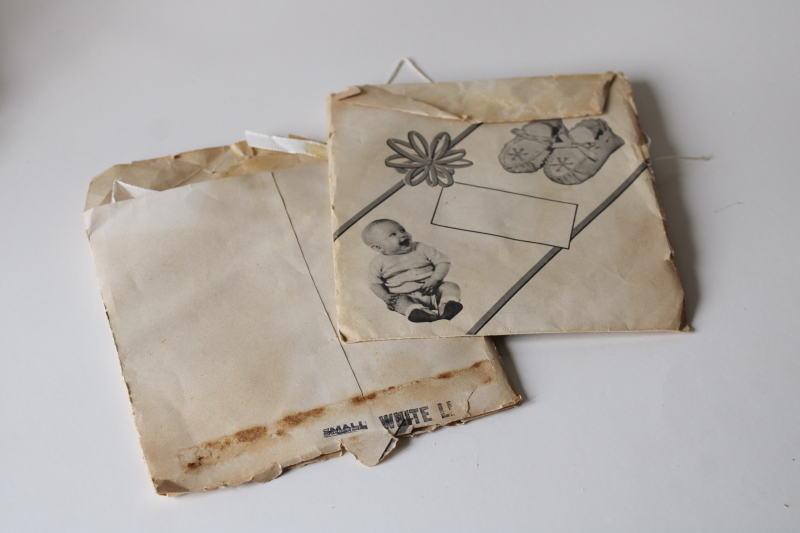 photo of vintage kit heirloom new baby shoes to make, pre cut soft white glove leather w/ instructions  #5