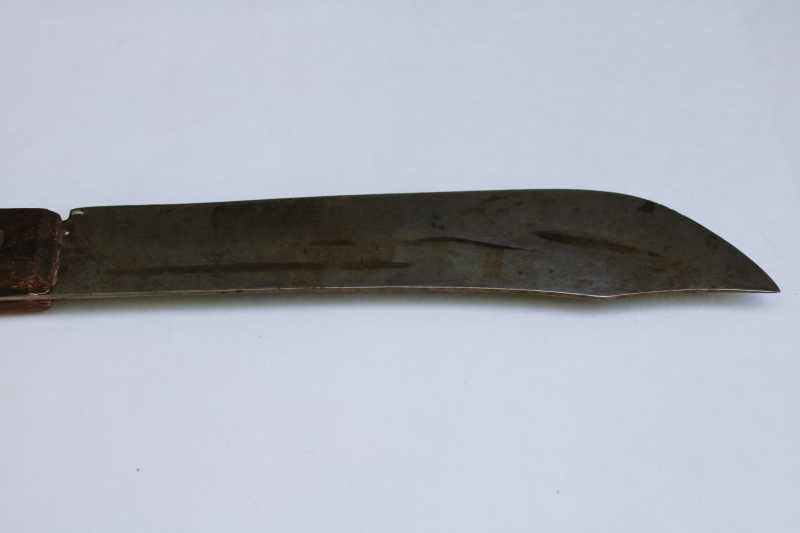 photo of vintage kitchen butcher knife Oshkosh Sausage Emil Reichow advertising 1940s or 50s #4