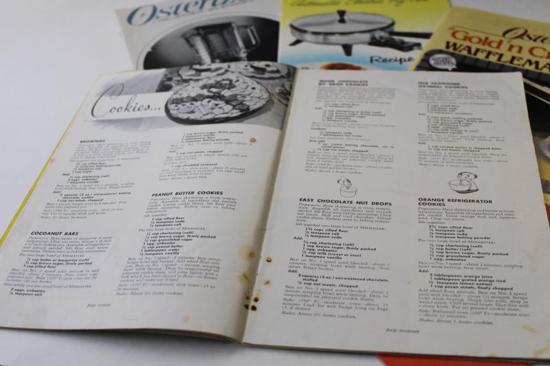 photo of vintage kitchen small appliance recipe booklets, 50s 60s 70s advertising cookbooks #3