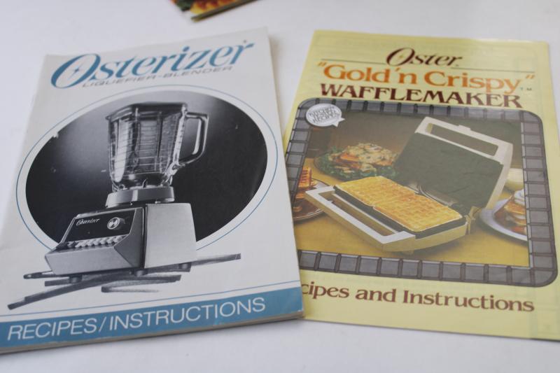 photo of vintage kitchen small appliance recipe booklets, 50s 60s 70s advertising cookbooks #4