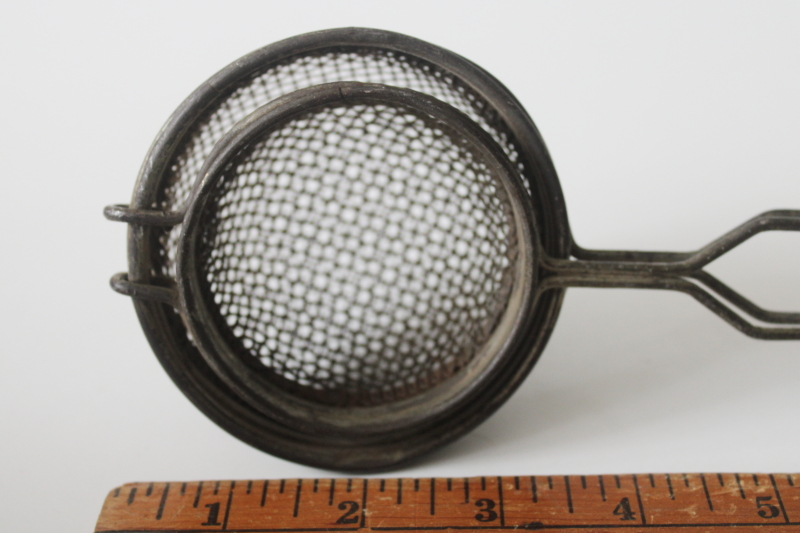 photo of vintage kitchen utensil, nest shape wire basket for frying potatoes, deep fry hash browns  #2