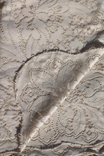 photo of vintage lace tablecloth in original box, shabby cottage chic romantic bohemian style #5