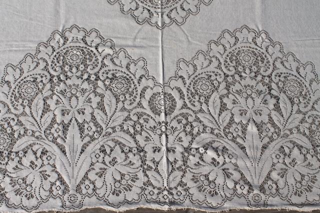 photo of vintage lace tablecloth in original box, shabby cottage chic romantic bohemian style #11