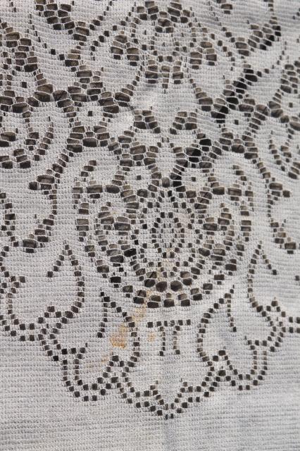 photo of vintage lace tablecloth in original box, shabby cottage chic romantic bohemian style #12