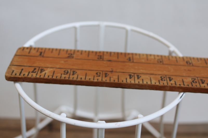 photo of vintage lamp shade wire frame, scalloped bell flared shape lampshade, traditional cottage style  #5