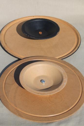 photo of vintage lazy susan tabletop turntable spinners for cakes or relish sets #6