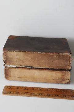 catalog photo of vintage leather bound textbooks Mechanical & Electrical Engineering Scranton technical course books early 1900s 