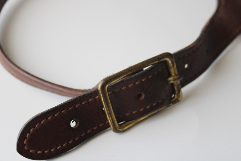 photo of vintage leather sporting gun sling strap for hunters long guns rifles shotguns #2