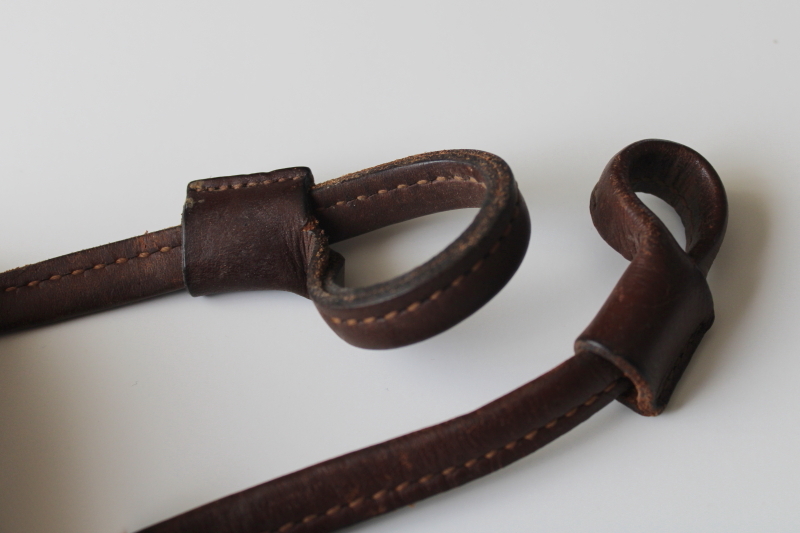 photo of vintage leather sporting gun sling strap for hunters long guns rifles shotguns #3