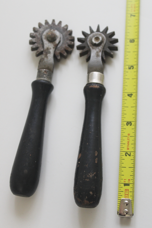 photo of vintage leatherworking tools, cobblers hand tool prickers, leather marking wheels  #4