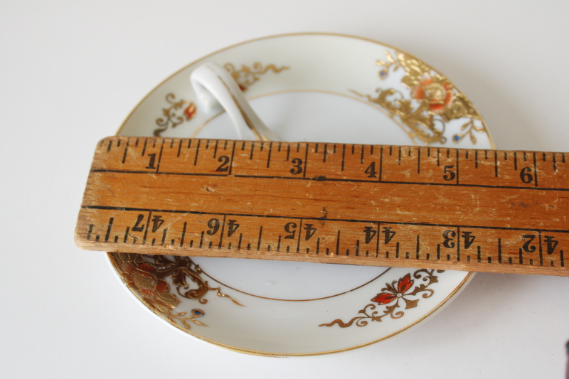 photo of vintage lemon server china plate w/ handle, old M mark Noritake hand painted Japan porcelain  #3