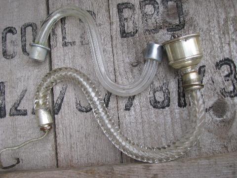 photo of vintage lighting lot, old & antique glass light / lamp / chandelier restoration parts #6