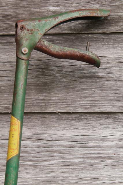 photo of vintage long handled Doo-Klip grass shears clippers grass mid century lawn & garden tool #8