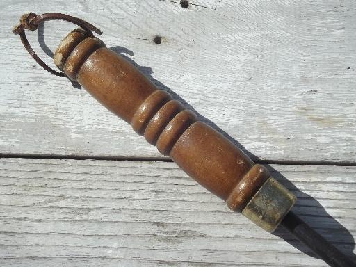 photo of vintage long handled popcorn popper for campfire, fire pit or fireplace #7