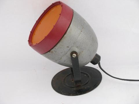 photo of vintage machine-age Kodak Model A Safelight photo darkroom lamp #1