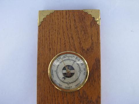 photo of vintage made in France weather station w/ meteorolgical instruments, barometer etc. #2