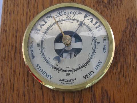 photo of vintage made in France weather station w/ meteorolgical instruments, barometer etc. #3