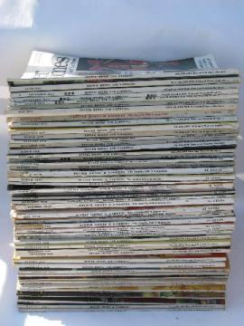 catalog photo of vintage magazines lot, 50s 60s 70s Better Homes & Gardens, mod decor!