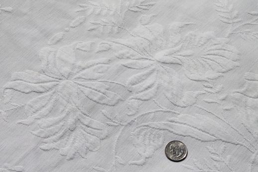 photo of vintage matelasse textured cotton bedspreads or bed covers, antique coverlet lot #9