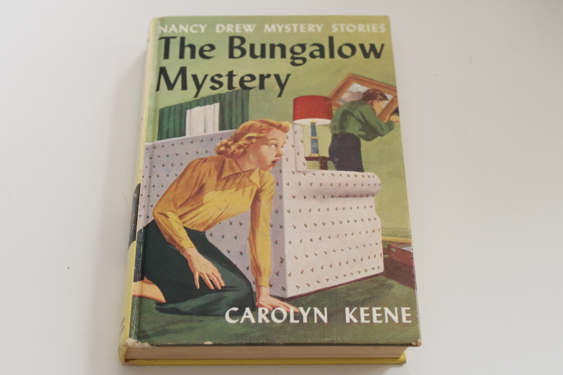 photo of vintage matte cover Nancy Drew mystery The Bungalow Mystery #1