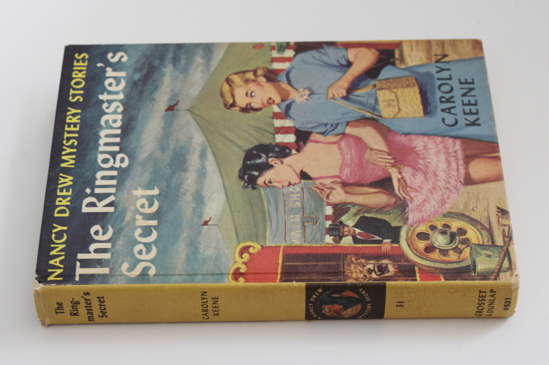 photo of vintage matte cover Nancy Drew mystery The Ringmasters Secret #2