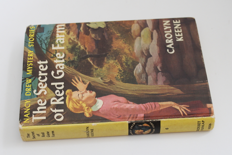 photo of vintage matte cover Nancy Drew mystery The Secret of Red Gate Farm #2