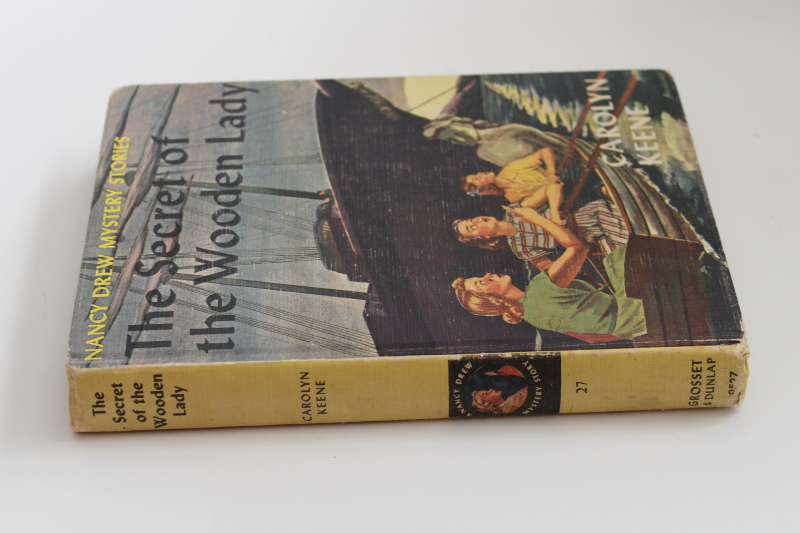 photo of vintage matte cover Nancy Drew mystery The Secret of the Wooden Lady #2