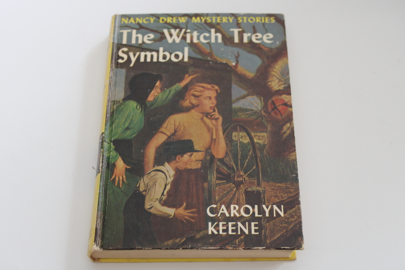 photo of vintage matte cover Nancy Drew mystery The Witch Tree Symbol #1