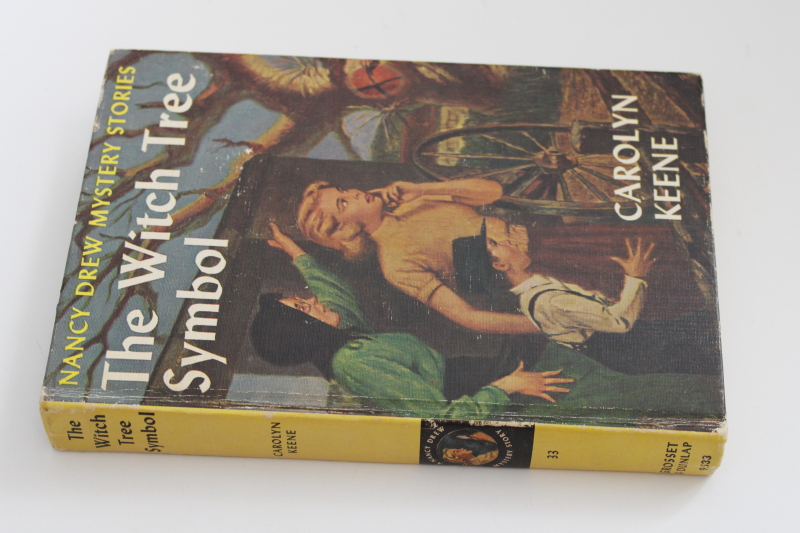 photo of vintage matte cover Nancy Drew mystery The Witch Tree Symbol #4