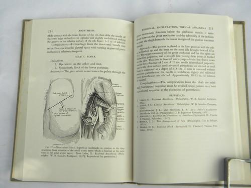 photo of vintage medical book, anesthesia manual with photos and illustations #2