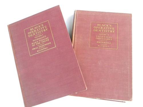 photo of vintage medical books Black's Operative Dentistry w/old dental photos #6