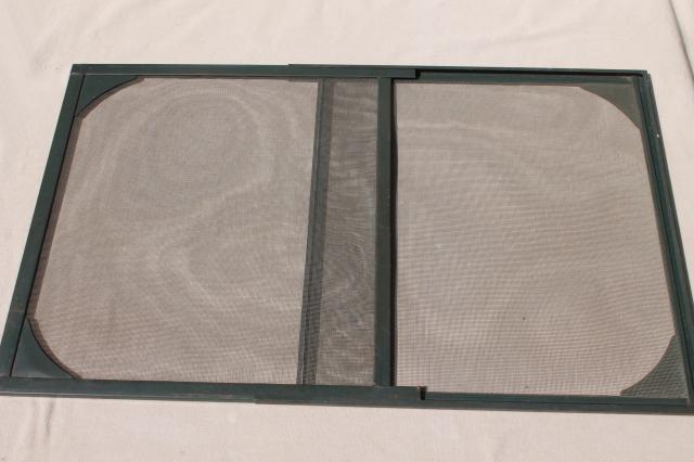 photo of vintage metal frame mosquito screen for 1920s 30s vintage bungalow cottage summer window #1