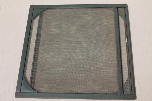 photo of vintage metal frame mosquito screen for 1920s 30s vintage bungalow cottage summer window #2