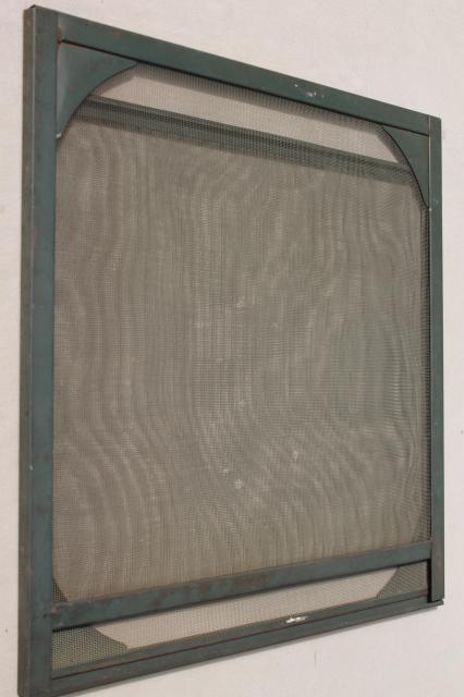 photo of vintage metal frame mosquito screen for 1920s 30s vintage bungalow cottage summer window #3